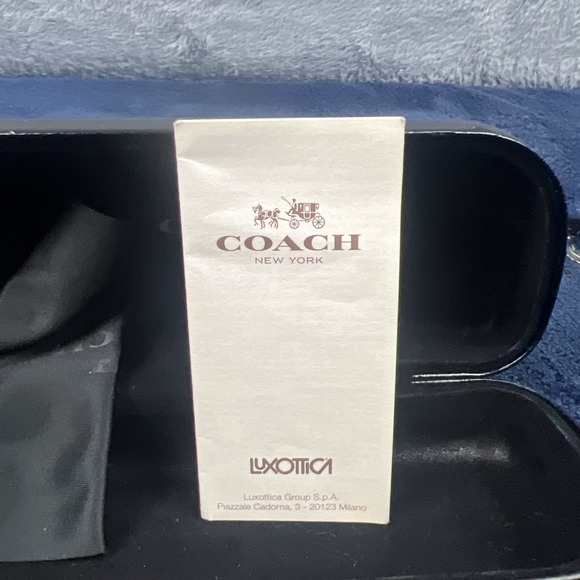 COACH HC6110 5475 (BLK AMBER GLITTER GRADIENT) EYEGLASSES W/CASE 52-16-140 - Picture 16 of 16